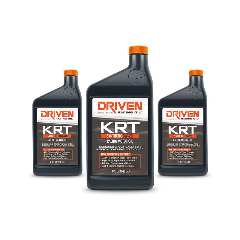 Driven Racing Oil KRT Synthetic 0w-20 Motor Oil 4-Stroke Go Kart, Karting, Race Kart 1 Quart Bottle - Image 3